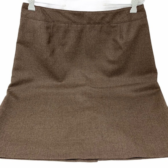VTG Pendleton Virgin Wool Pencil Skirt 16 Petite Truffle Brown Lined Knee Length - Picture 3 of 12